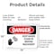 Signmission Keep Hands Clear Of Moving Machinery Danger Sign, Plastic, 14in W x 10in L, 2PK OS-2PACK-DS-P-1014-L-1392 - alternate 7